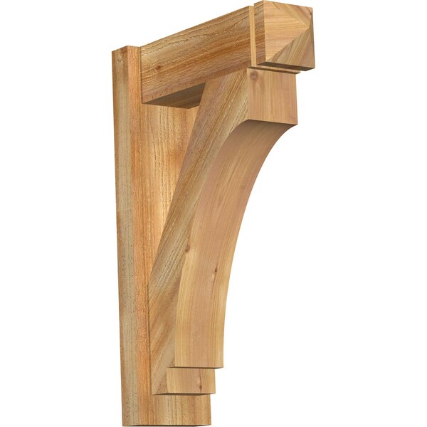 Ekena Millwork Imperial Rough Sawn Arts and Crafts Outlooker, Western Red Cedar, 6"W x 18"D x 26"H OUT06X18X26IMP03RWR - main